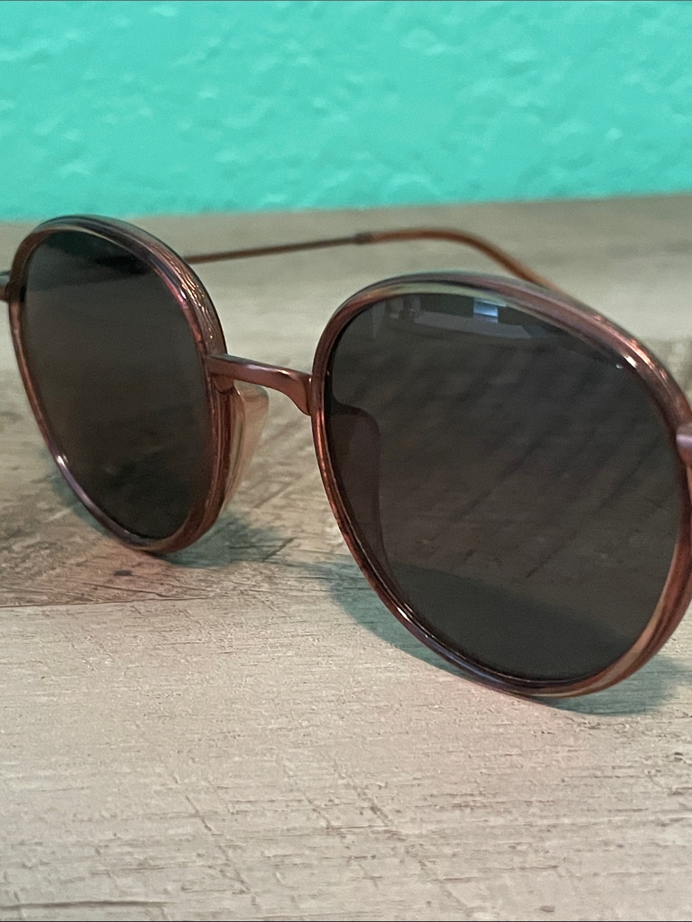 Sunski Baia Classic Round Unisex Sunglasses in Brown - Picture 6 of 13